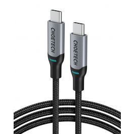 1002-GY-V1|Choetech Premium USB-C to USB-C Cable 1.8m in Braided
