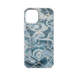 HYPHEN Marble Case - Pacific Blue - iPhone 12 / iPhone 12 Pro