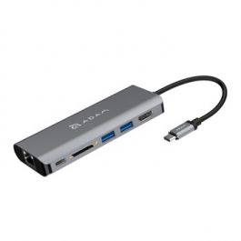 Adam Elements CASA A01 6 port USB-C Hub - Grey