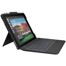 LOGITECH SLIM COMBO with detachable keyboard and Smart Connector for iPad Pro 10.5 inch - BLACK - UK - INTNL