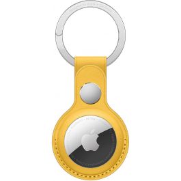 AirTag Leather Key Ring - Meyer Lemon