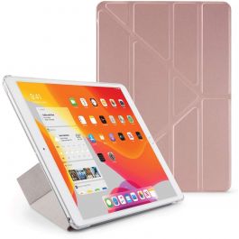 Pipetto iPad 10.2 Origami Case PC (2019) - Rose Gold