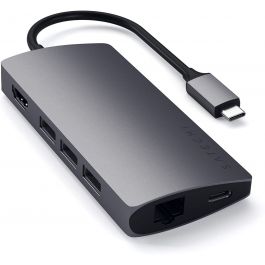 ST-TCMA2M | Satechi TYPE-C Multi-Port Adapter 4K Ethernet v2 Space Grey