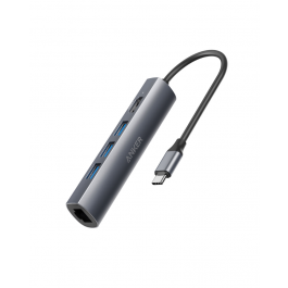 A8338HA1|Anker Premium 5-in-1 USB-C Hub 3A 1H 1EGray