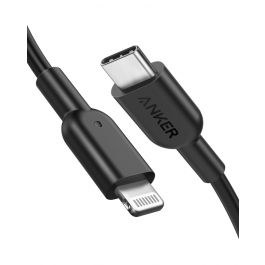 Anker PowerLine Select USB-C Cable with Lightning connector 3ft black