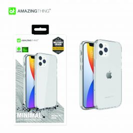 AT Anti-microbial outre minimal drop proof case for iPhone 12 Pro Max - Clear