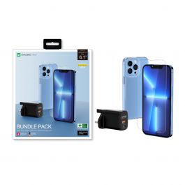 Amazing Thing iPhone 13 Pro Bundle: 1pc 20W Charging adapter + 1pc Drop-proof protective case + 2pc Tempered Glass