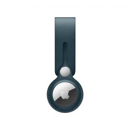 AirTag Leather Loop - Baltic Blue