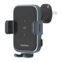 Momax Q.Mount Smart 6 Dual Coil Wireless Car Charger - Space Grey