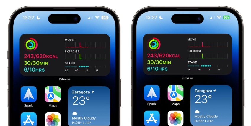 How to show battery percentage on the iPhone?