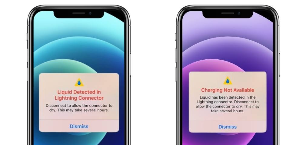 iPhone Liquid-Detection Alert