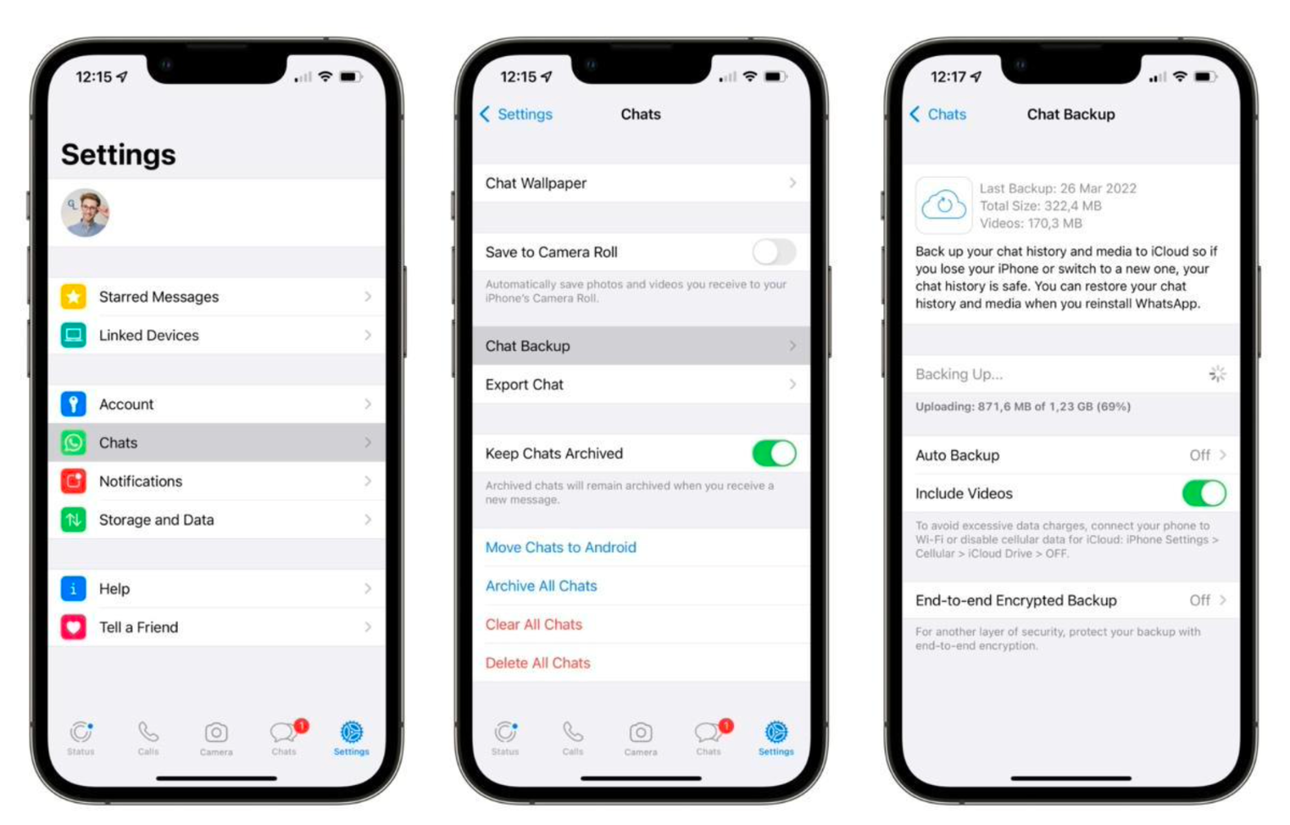 How to backup WhatsApp on an iPhone